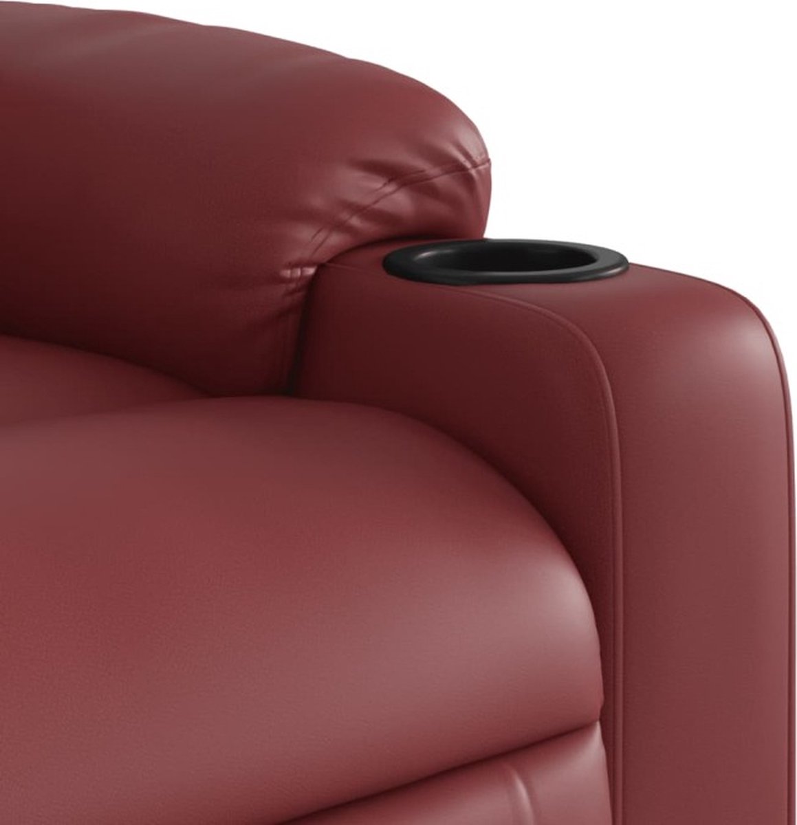 vidaXL Sta-op-massagestoel Elektrisch Wijnrood - afbeelding 3