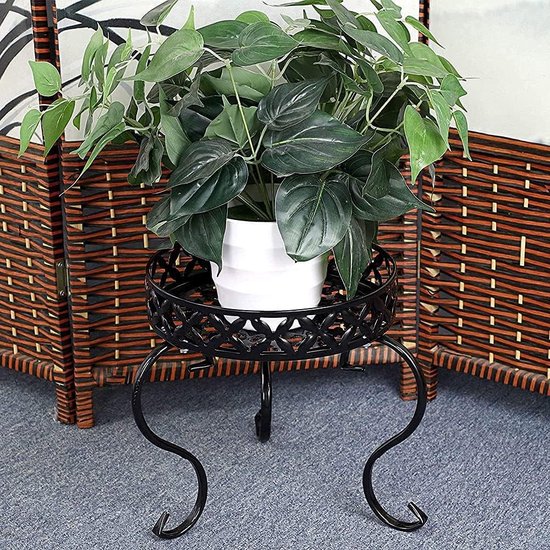 Ribelli Metalen bloempotstandaard, set van 2 stuks, diameter 18/23 cm