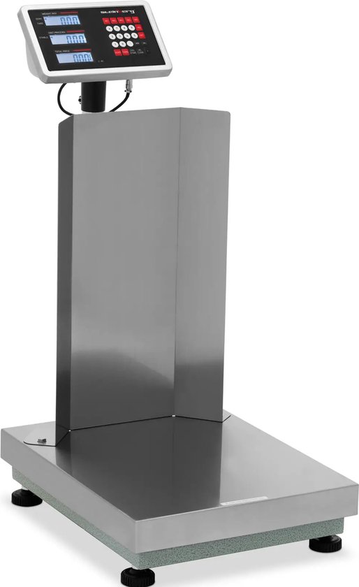 Steinberg Systems SBS-PF-100A1 Platformweegschaal industriële weegschaal (100 kg / 10 g, 30,5 x 40,5 cm, LED-display, batterij/voeding, in hoogte verstelbare standvoeten Steinberg Systems SBS-PF-100A1 Platformweegschaal industriële weegschaal (100 kg / 10 g, 30,5 x 40,5 cm, LED-display, batterij/voeding, in hoogte verstelbare standvoeten
