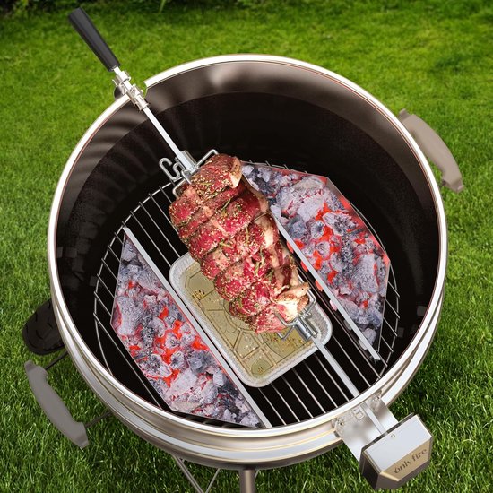 BBQ vleesklem vleespeld voor diameter van draaispies grillspies 10 mm en kleiner - Merkloos
