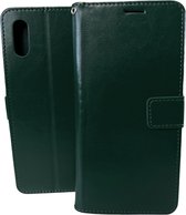 Portemonnee Book Case Hoesje Geschikt voor: Xiaomi Redmi 9A - Groen