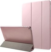 Housse de tablette adaptée à l' Apple iPad 9.7 2017 / 2018 / Air (2) | Bibliothèque avec support | Housse de protection en similicuir | Triple pli | Or rose