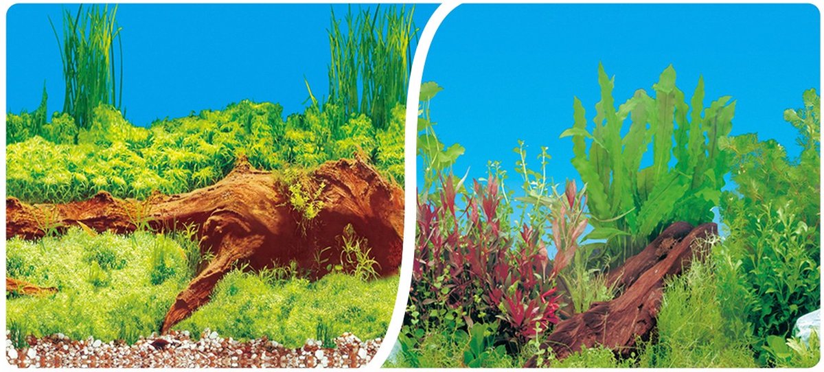 Happet - Aquarium Background Roll 50 Cm - S-t130wn - 1st