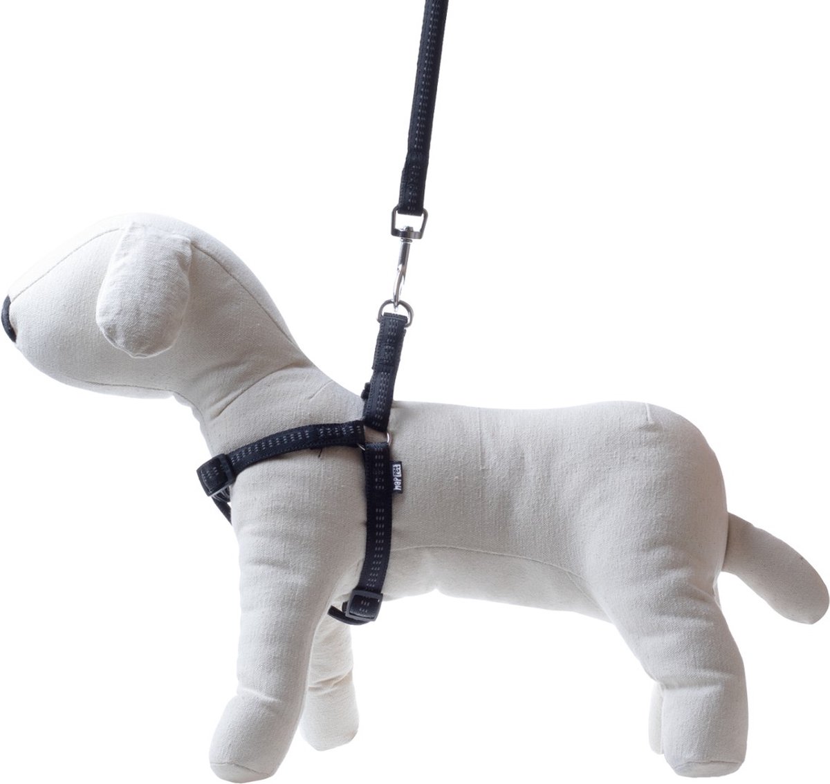 Happet - Leash & Harness Set Nylon M / Soft Style / Black - Happet Jr52 - Z-jr52jj - 1st