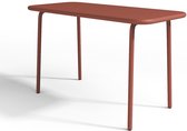 MYLIA Table de jardin pour enfant en métal - Terre cuite - POPAYAN L 80 cm x H 49 cm x P 37 cm