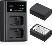 FirstPower NP-FW50 Accu's + Oplader voor Sony camera (BC-VW1) - Set 2 Accu's + Oplader