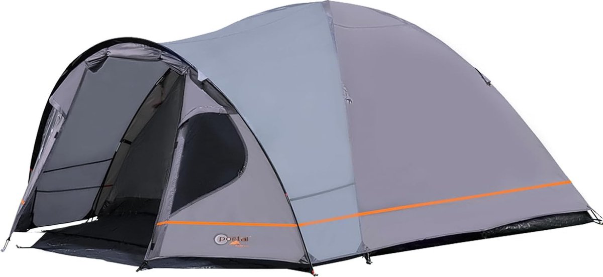 Tent 3-4 perosonen, waterdicht, 4000 mm, koepeltent met voortent, familietent, festivaltent voor camping, reizen, trekking, tuin