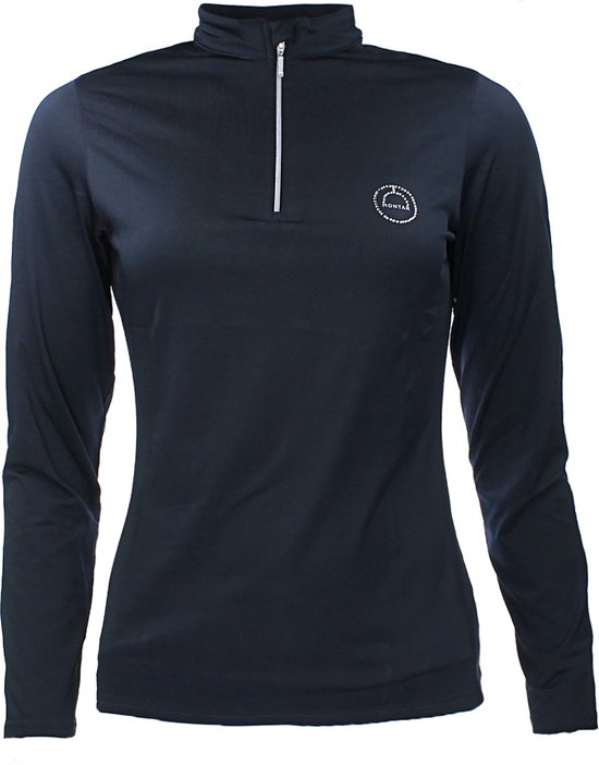 Montar Everly Polo à manches longues Crystal Logo - Taille S - Marine