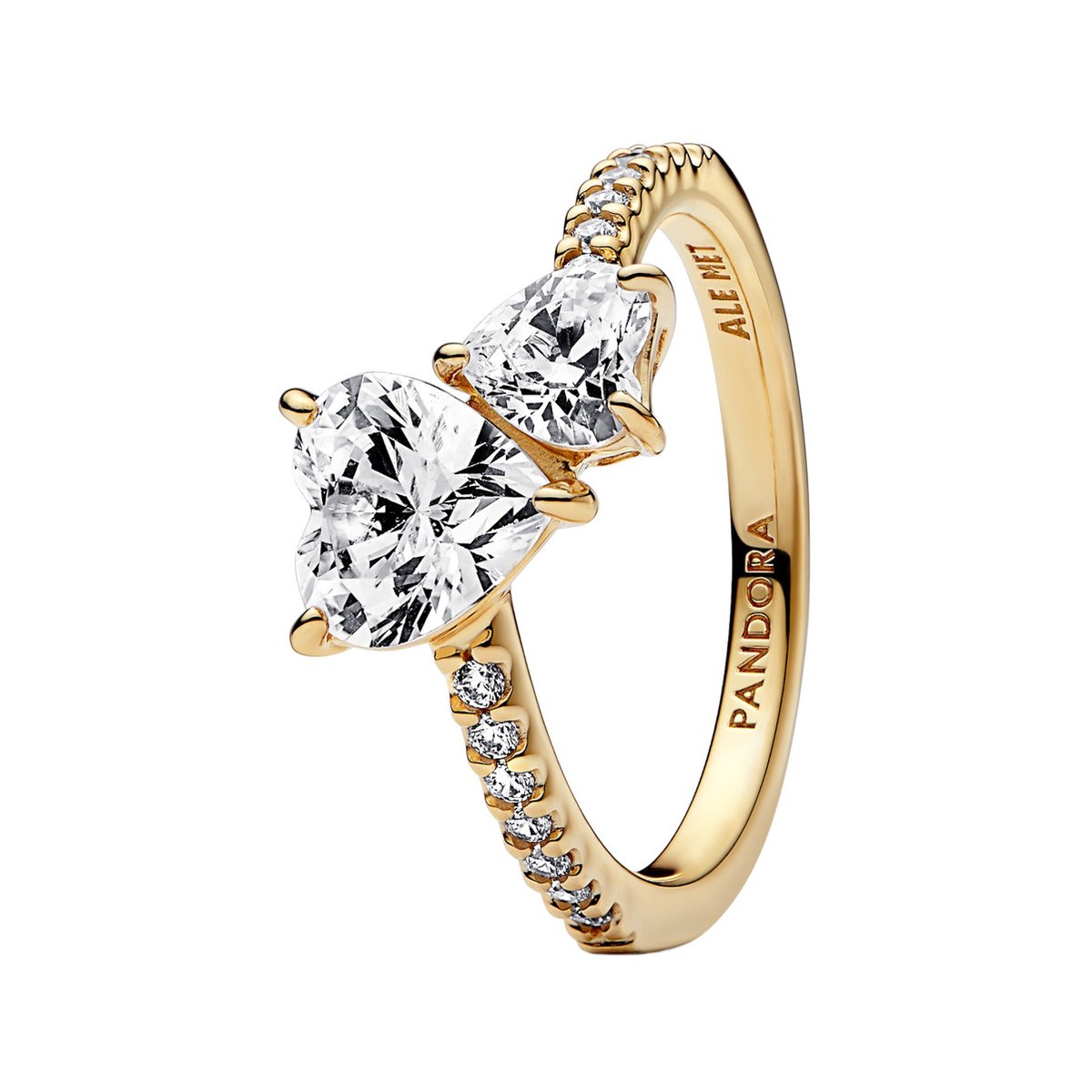 Pandora Timeless Dames Ring Gouden plating;Metaal - Goudkleurig - 17.25 mm / maat 54