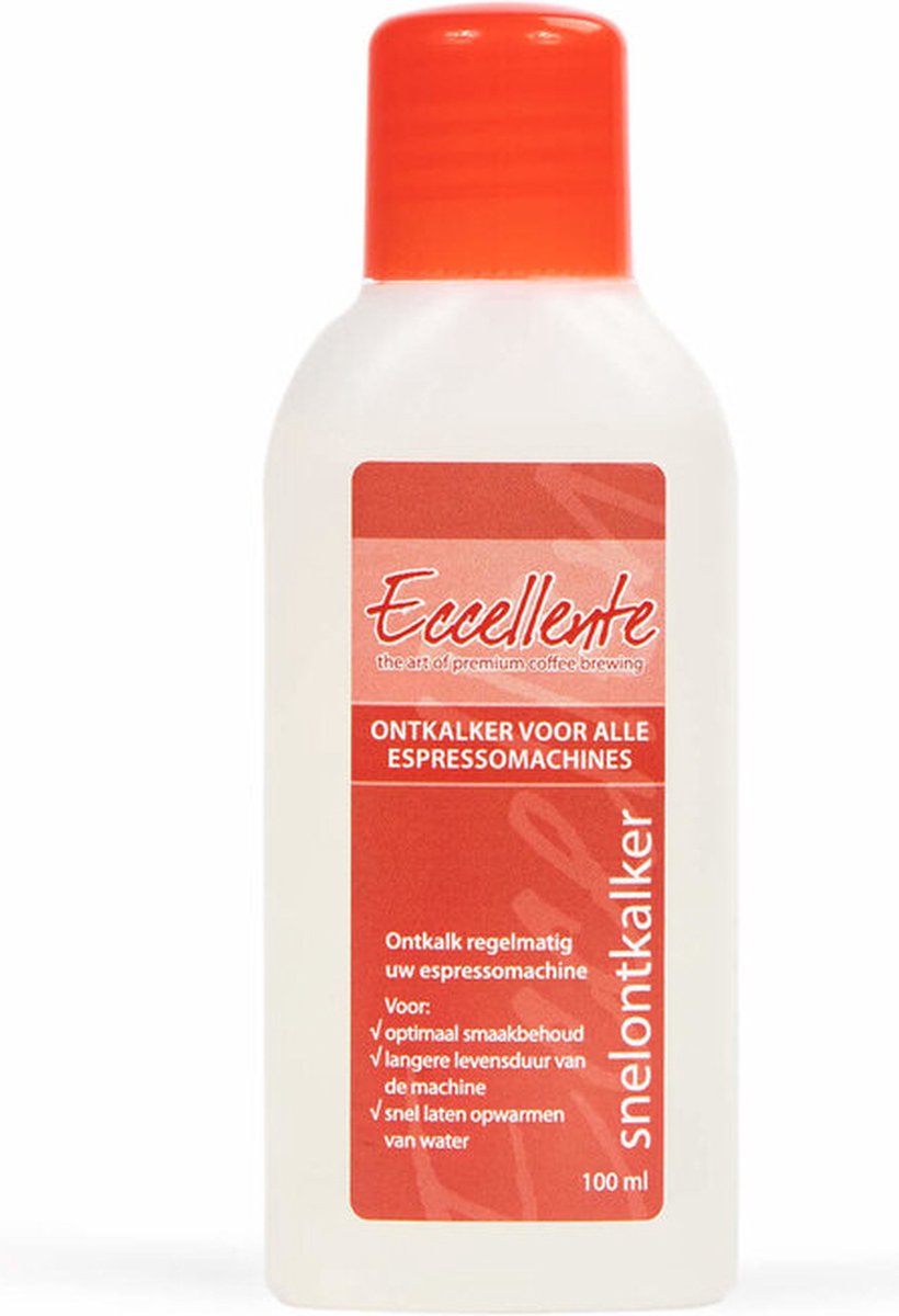 1x ECCELLENTE koffiemachine ontkalker - citroenzuur - 100 ml voor 1x ontkalken