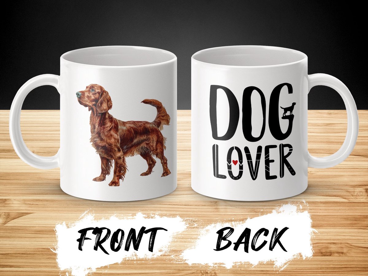 Mok Irish Setter dog - hond / dog lover