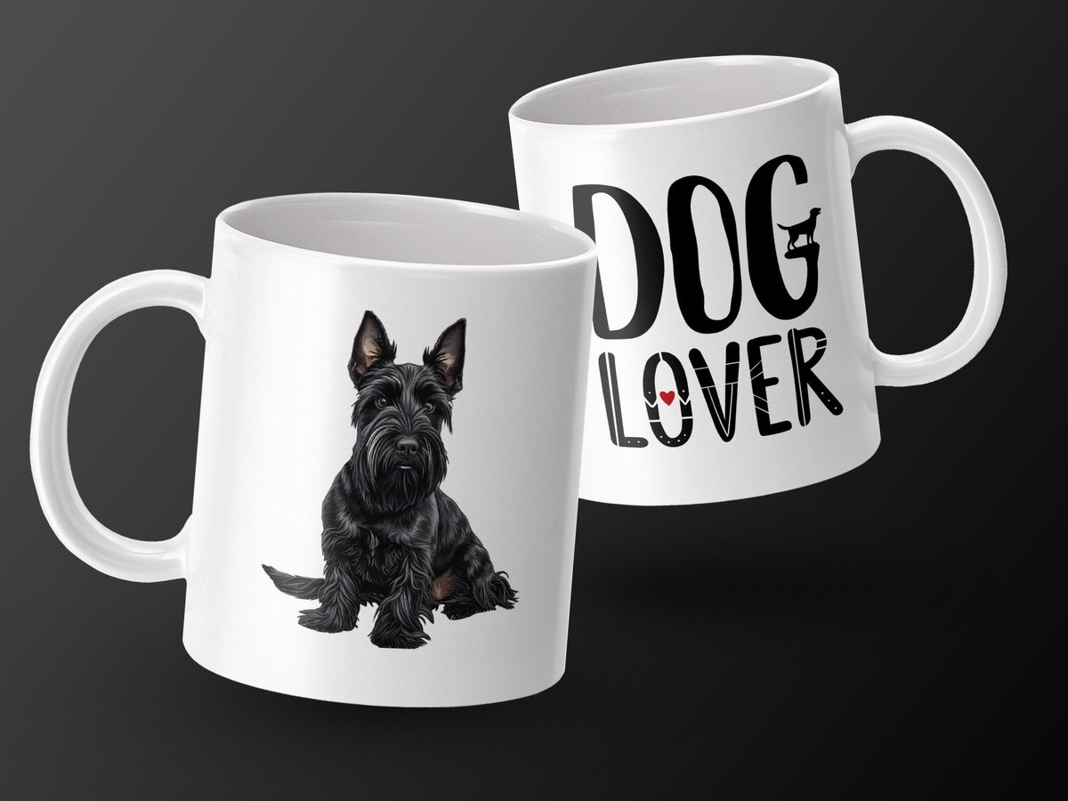 Mok Scottish Terrier dog hond/ dog lover