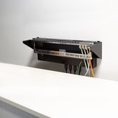 19 verticale muurbeugel 4U zwart - Server kast