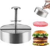 Burger Press, verstelbaar, hamburgerpers, 14 cm, hamburgerpers, multifunctioneel, voor hamburgers, pasteitjes, koken, grillen, picknick