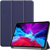 Tablet Hoes geschikt voor de Apple iPad Pro 12.9 | Book Case met Standaard | Kunstlederen Beschermhoes | Tri-fold | Blauw