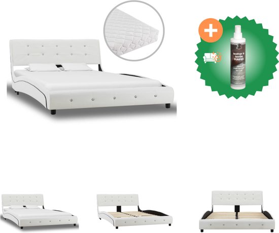 VidaXL Bed met matras kunstleer - Bed