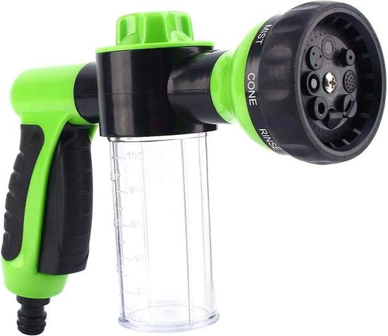 Met 8 Waterstanden Tuin Schuimsproeier Tuinslang Zeepdispenser Pistool Voor Het Wassen Van Autos Planten Water Geven En Douchen Voor Huisdieren Zwart Met 8 Waterstanden Tuin Schuimsproeier Tuinslang Zeepdispenser Pistool Voor Het Wassen Van Autos Planten Water Geven En Douchen Voor Huisdieren Zwart