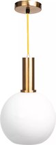 TooLight Hanglamp APP666-1CP - E27 - 20 x 30 cm - Goud/Wit