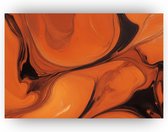 Abstract lava - Minimalisme schilderijen - Schilderijen canvas abstract - Muurdecoratie modern - Canvas - Slaapkamer accessoires - 70 x 50 cm 18mm