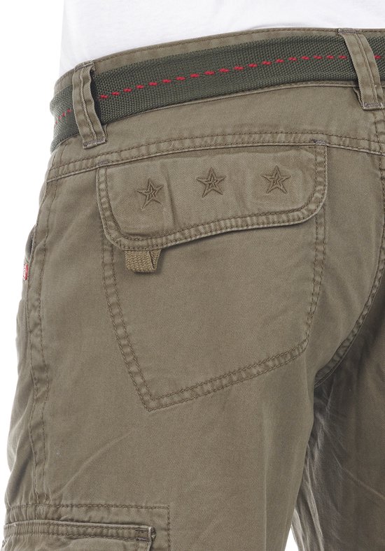 TIMEZONE Heren Cargo Broek BenitoTZ comfort/relaxed Olijf Volwassenen