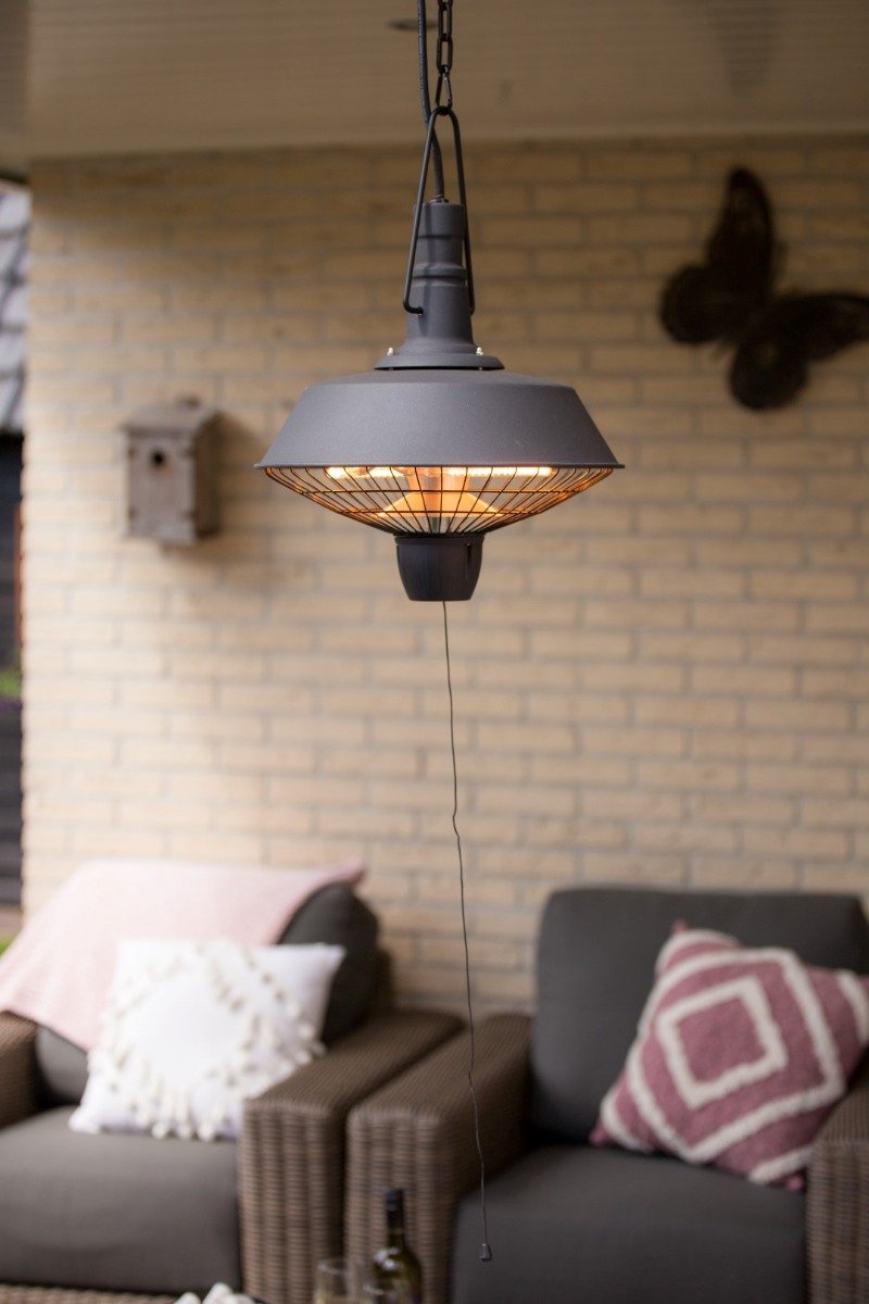 Sunred Indus Bright 2100 W - Hanging Patio Heater - Black