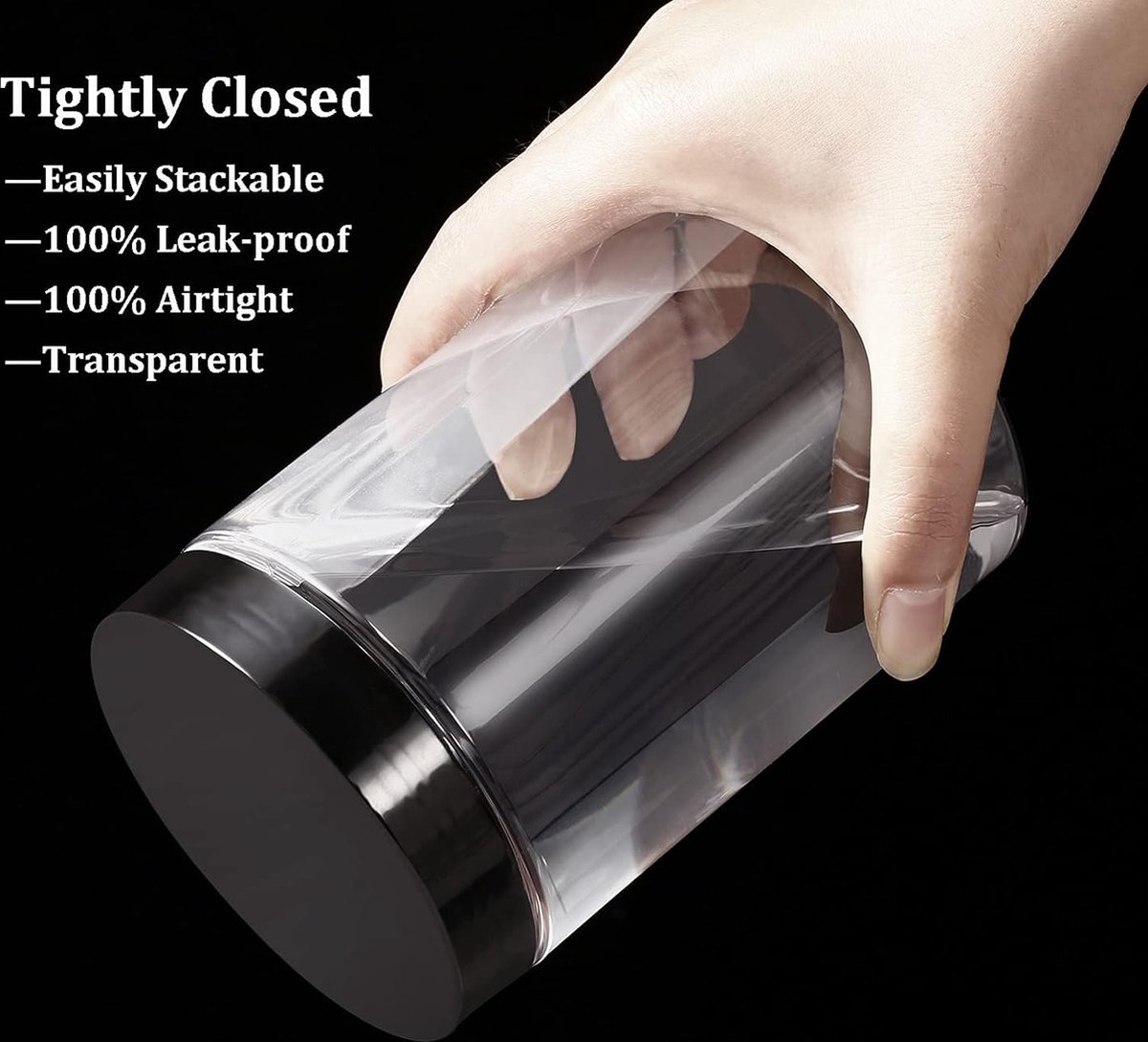 Cozary 5,2 l luchtdichte voedselcontainer met deksel, 4 stuks Cozary 5,2 l luchtdichte voedselcontainer met deksel, 4 stuks