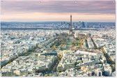 Muurdecoratie Parijs - Eiffeltoren - Stad - 180x120 cm - Tuinposter - Tuindoek - Buitenposter