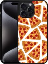 Cazy Hardcase Hoesje geschikt voor iPhone 15 Pro Max Pizza Party