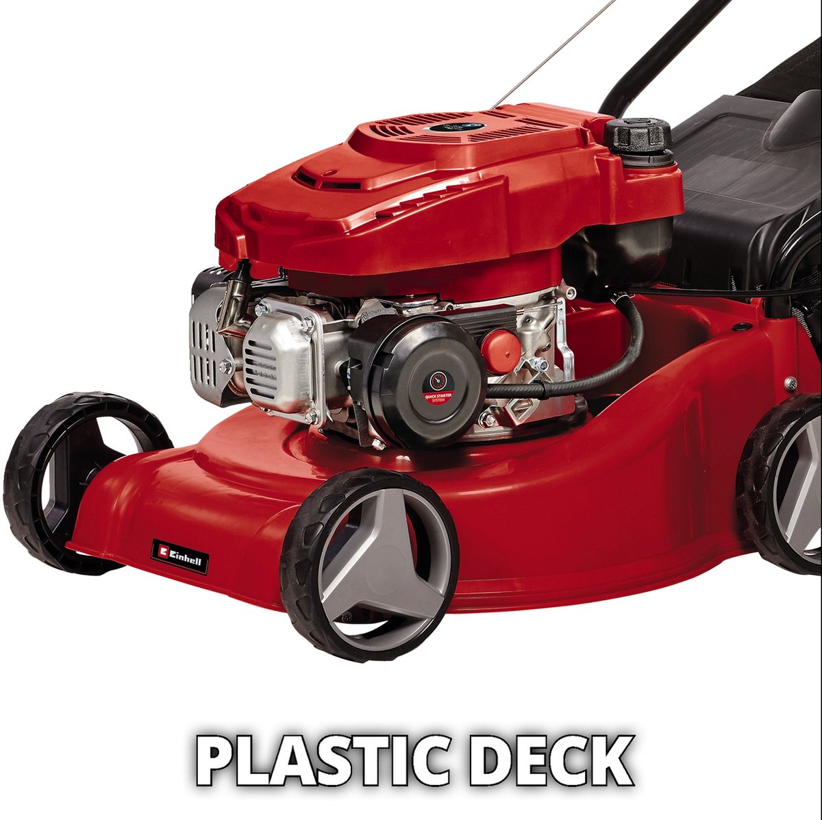 Einhell Benzine Grasmaaier GC-PM 40/2 - 132 cm³ - 2 kW - 4-takt - Maaibreedte: 40 cm - Aanbevolen gazonoppervlakte: tot 800 m² - 45 L opvangbak - Maaihoogte: 25-60 mm – foto 4