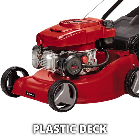 Einhell Benzine Grasmaaier GC-PM 40/2 - 132 cm³ - 2 kW - 4-takt - Maaibreedte: 40 cm - Aanbevolen gazonoppervlakte: tot 800 m² - 45 L opvangbak - Maaihoogte: 25-60 mm van Einhell — afbeelding 3