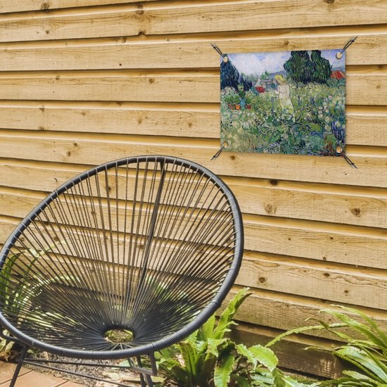 Décoration de Jardin Marguerite Gachet dans le jardin - Peinture de Vincent van Gogh - 40x30 cm