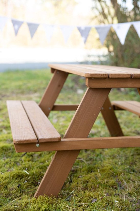 vidaXL Tuinbank met crèmekleurige kussens 179 cm geïmpregneerd hout - Bank - Banken -... | bol