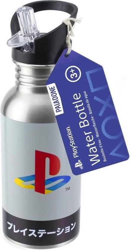 PlayStation - Bouteille d'eau en métal avec paille PlayStation Héritage 500ml