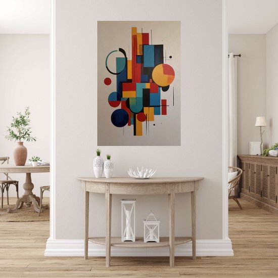 Tableau abstrait - Tableaux colorés - Abstraction Décoration murale - Tableau moderne - Acrylique - Décoration salon - 80 x 120 cm 5mm