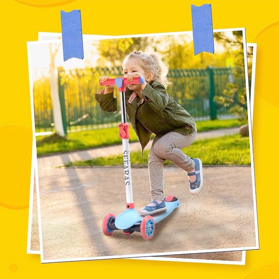 Suotu kinderstep met Led verlichting | verstelbare stuur | tot 50 kg | paars