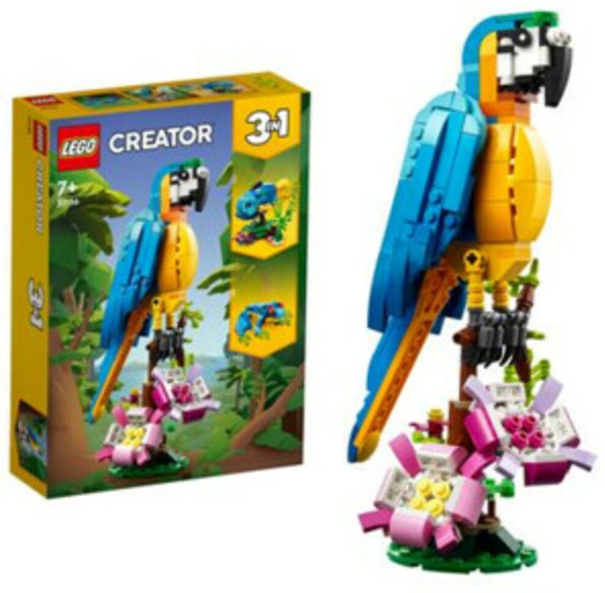 LEGO Creator 3in1 Exotische Papegaai - Kikker - Vis Dieren Speelgoed Set voor Kinderen - 31136 — afbeelding 18