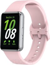 Strap-it Smartwatch siliconen bandje met gesp - geschikt voor Samsung Galaxy Fit 3 (roze)