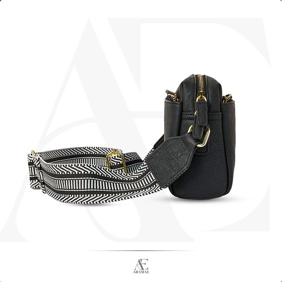 aramae® - Sac bandoulière Femme - Sacs bandoulières - Sac bandoulière - Zwart