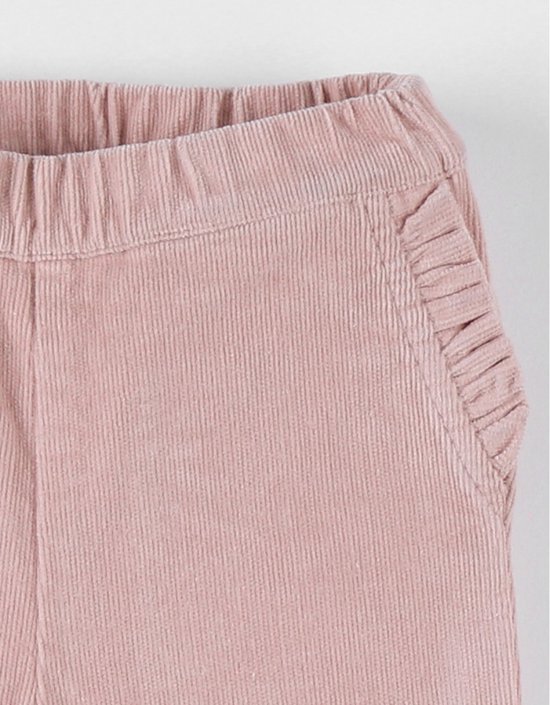 Broek uit ribfluweel, roze