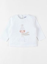 T-shirt voor meisjes, ecru