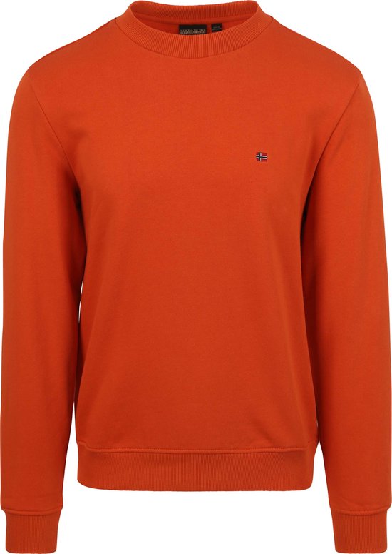 Napapijri - Sweater Oranje - Heren - Maat M - Regular-fit