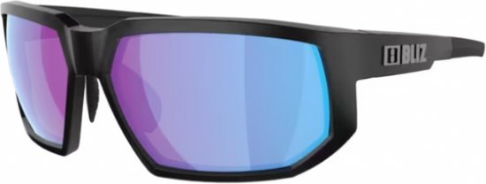 Bliz Arrow Sportbril Matte Black/ Nano Optics Nordic Rose-Violet Blue Mirror - OZB7014-02