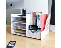 Documentenhouder, A4, brievenbakje, opbergvakken, pvc, bureau, bestandsorganizer, papierlade, archiefopslag, opbergsysteem, documentenhouder voor kantoor, werkkamer, school, kantoor