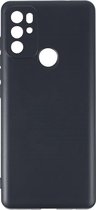Silicone TPU hoesje zwart Geschikt voor: Motorola Moto G60 / G60s