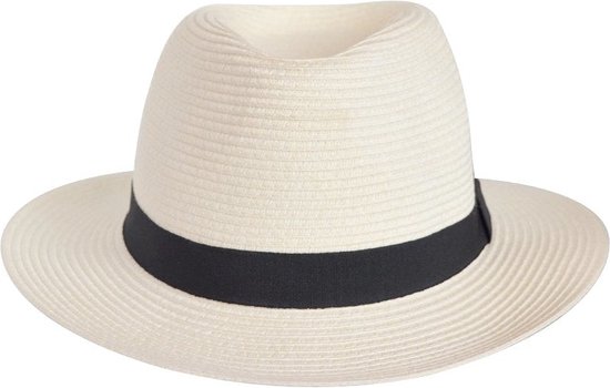 Pana-Mate Fedora Zonnehoed Dames UPF50+ - Maat: 56cm verstelbaar - Kleur: Ivory