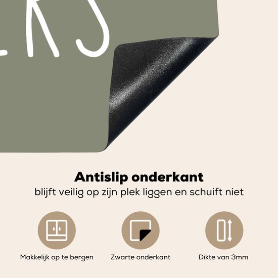KitchenYeah® Inductie beschermer 70x52 cm - Quotes - Spreuken - Cheers - Keuken - Drinken - Kookplaataccessoires - Afdekplaat voor kookplaat - Inductiebeschermer - Inductiemat - Inductieplaat mat