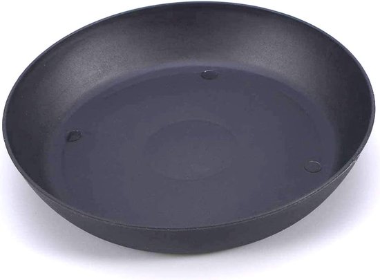 EASYKEENECOM Bloempotonderzetters, 12 stuks, rond, kunststof, planten, onderzetters, bloempot met etiket, plantenonderzetter, rond, bloemen, onderzetters voor binnen en buitenplanten