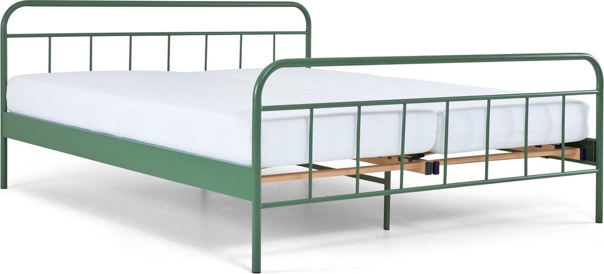 Beter Bed Alex Metalen Bedframe Tweepersoons 140x200cm Groen