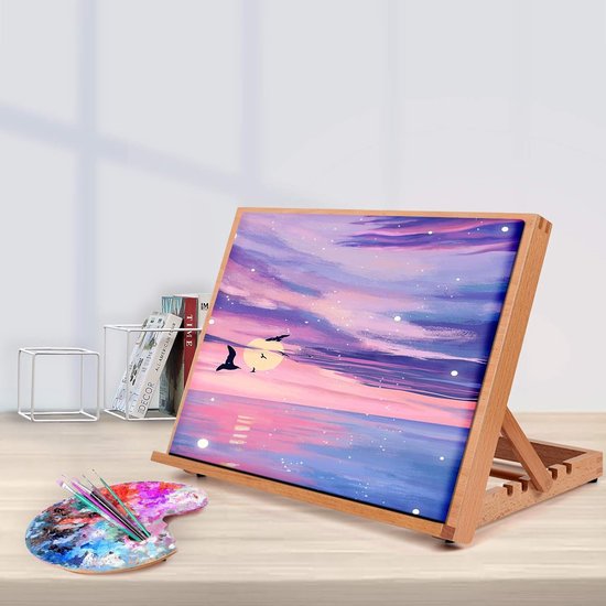 Falling in Art 5-positie houten tekentafel schildersezel tekening en