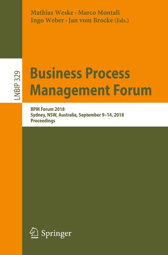 Lecture Notes in Business Information Processing329- Busines ... - cover